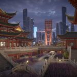 Illustration of Chinese science fiction blending traditional cultural elements with futuristic visions (AI-generated, non-realistic illustration). Credit: Ideogram.