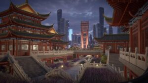 Illustration of Chinese science fiction blending traditional cultural elements with futuristic visions (AI-generated, non-realistic illustration). Credit: Ideogram.