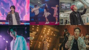 Illustration of the dynamic intersection of K-Pop, Korean cinema, and innovative cultural spaces shaping global perceptions (AI-generated, non-realistic illustration). Credit: Ideogram.
