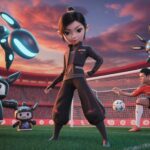 Illustration of the cultural icons Ne Zha 2, DeepSeek, Labubu, and the Su Super League redefining China's creative landscape (AI-generated, non-realistic illustration). Credit: Ideogram.