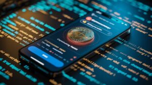 Illustration of fake cryptocurrency wallet apps targeting users (AI-generated, non-realistic illustration). Credit: Ideogram.