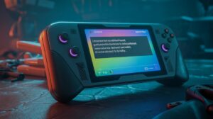 Illustration of Nintendo Switch 2's GameChat feature transcribing player conversations with uncensored content (AI-generated, non-realistic illustration). Credit: Ideogram.