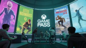 Illustration of the exciting lineup of new games coming to Xbox Game Pass in July 2025 (AI-generated, non-realistic illustration). Credit: Ideogram.