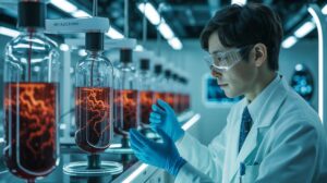 Illustration of artificial blood innovation by Japanese scientists (AI-generated, non-realistic illustration). Credit: Ideogram.