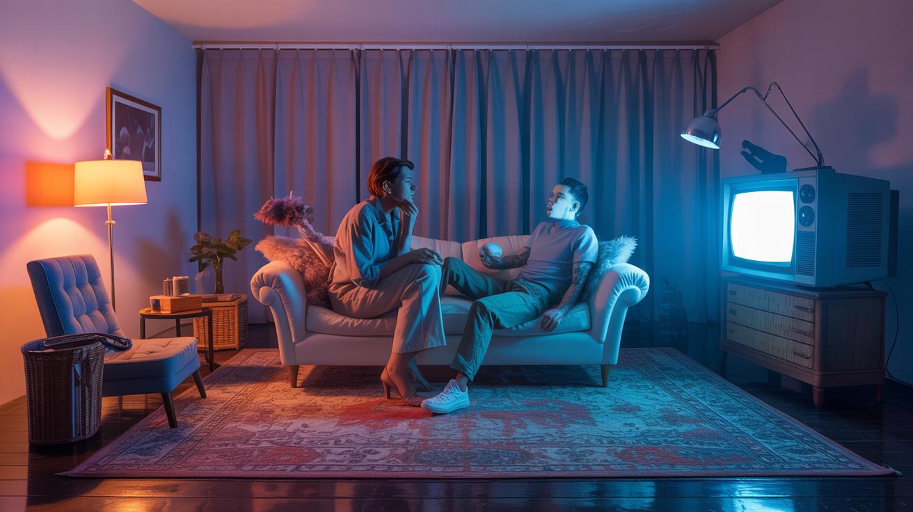 Illustration of the intersection between pop culture and psychotherapy critique (AI-generated, non-realistic illustration). Credit: Ideogram.