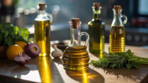 Illustration of the impact of common cooking oils on liver and kidney health (AI-generated, non-realistic illustration). Credit: Ideogram.