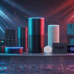 Illustration of discounted Amazon devices including Echo speakers, Fire TV sticks, and Blink cameras (AI-generated, non-realistic illustration). Credit: Ideogram.