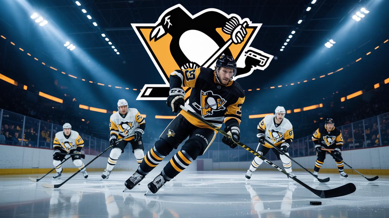 Illustration of the Pittsburgh Penguins Development Camp featuring standout player Ben Kindel and new coaching strategies (AI-generated, non-realistic illustration). Credit: Ideogram.