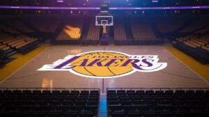 Illustration of the Los Angeles Lakers' strategic planning for the 2027 free agency (AI-generated, non-realistic illustration). Credit: Ideogram.