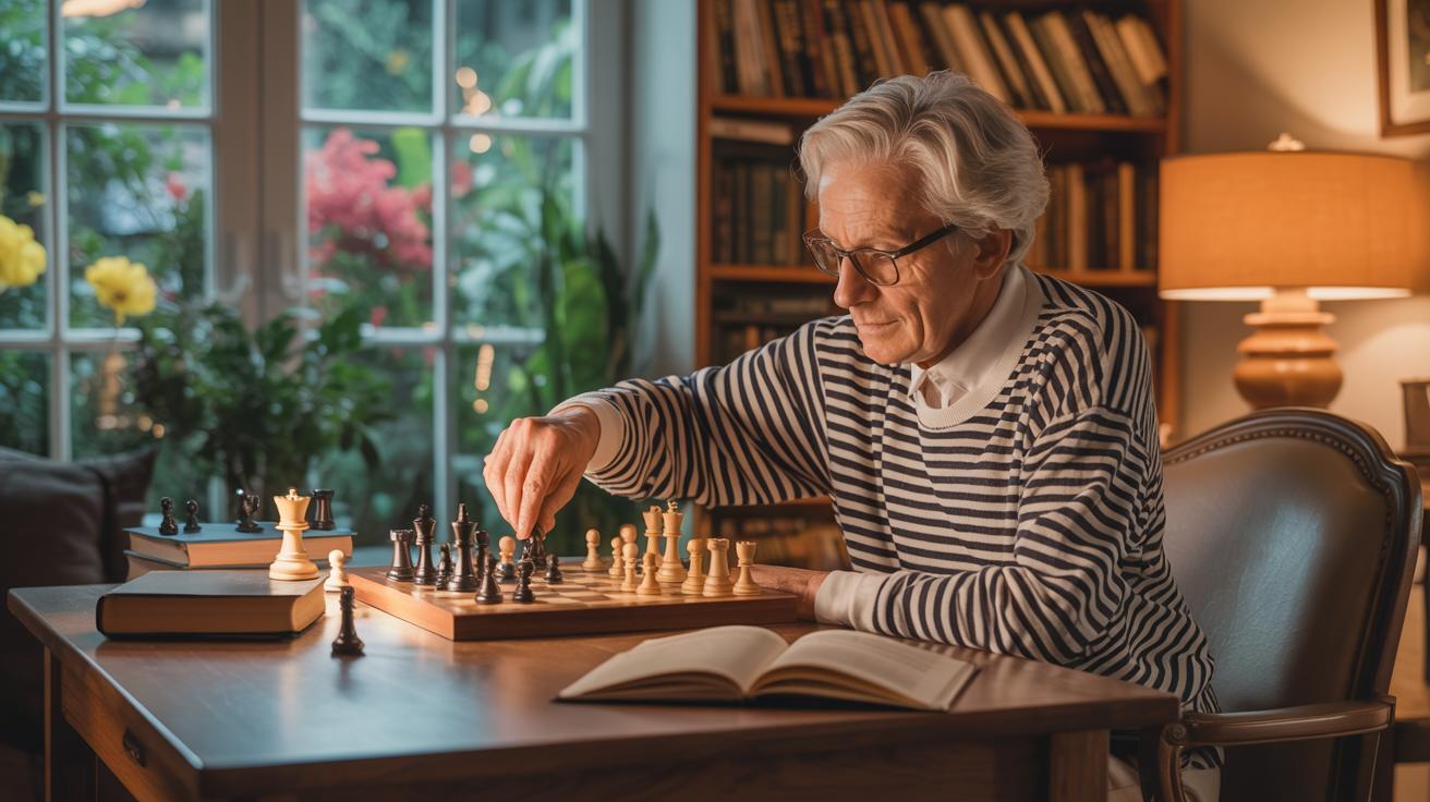 Illustration of the impact of daily habits on cognitive health in older age (AI-generated, non-realistic illustration). Credit: Ideogram.