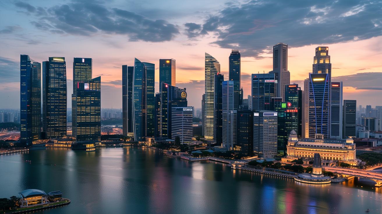 Illustration of Singapore's financial sector balancing wealth management opportunities with regulatory standards (AI-generated, non-realistic illustration). Credit: Ideogram.