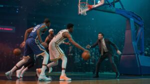Illustration of the NBA offseason's strategic moves and unexpected developments (AI-generated, non-realistic illustration). Credit: Ideogram.