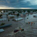 Illustration of the devastating Texas floods and the ongoing search-and-rescue efforts in Kerr County (AI-generated, non-realistic illustration). Credit: Ideogram.